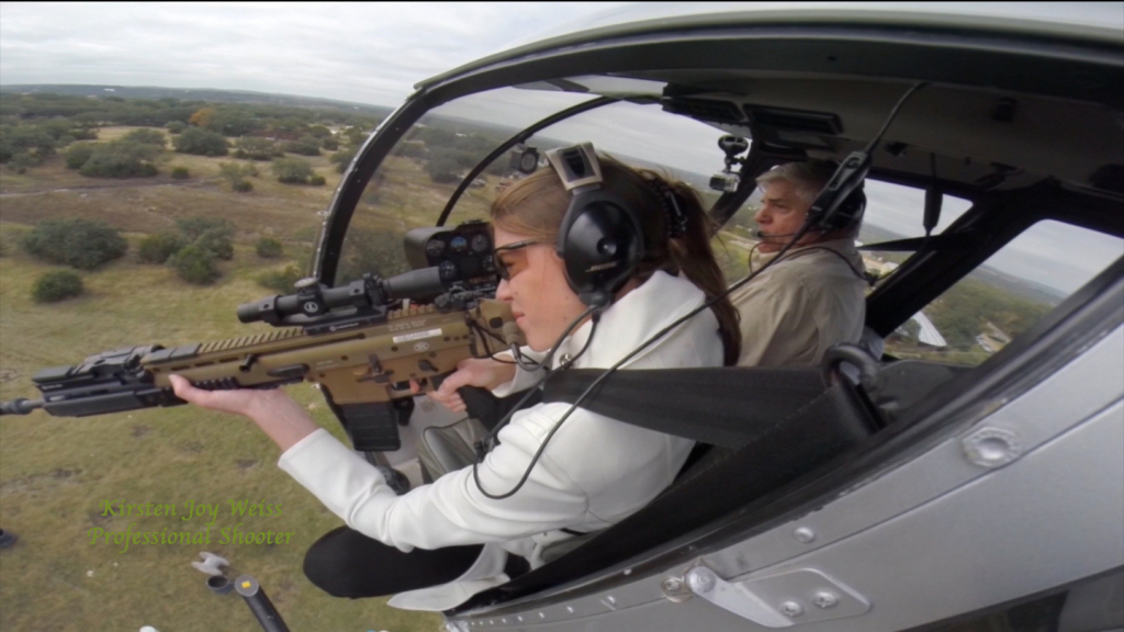 Shooting from a helicopter Kirsten Joy Weiss words