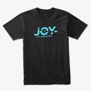 Joy of Shooting Premium T-Shirt - Blue Logo